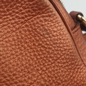 Pre-owned Gucci Soho Gold Brown leather 308364 shoulderbag | stylenewstar