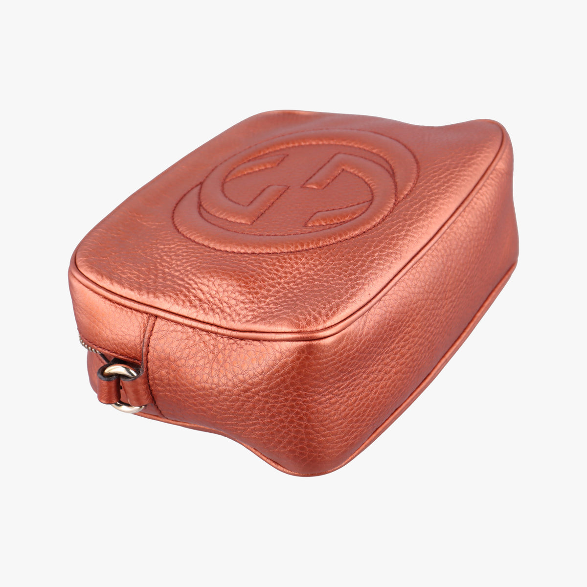 Pre-owned Gucci Soho Gold Brown leather 308364 shoulderbag | stylenewstar