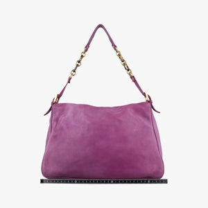 Vintage Fendi Big Mamma Forever Flap Purple Leather 8BR638 handbag | stylenewstar