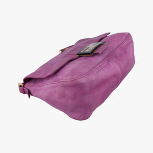 Vintage Fendi Big Mamma Forever Flap Purple Leather 8BR638 handbag | stylenewstar