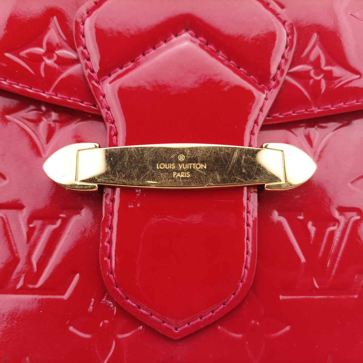 Pre-owned Louis Vuitton Bellflower PM Pomme d'Amour Vernis M91728 shoulderbag | stylenewstar