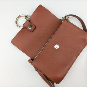 Pre-owned Chloe FAYE Brown Suede × leather  shoulderbag | stylenewstar