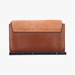 Pre-owned Chloe FAYE Brown Suede × leather  shoulderbag | stylenewstar