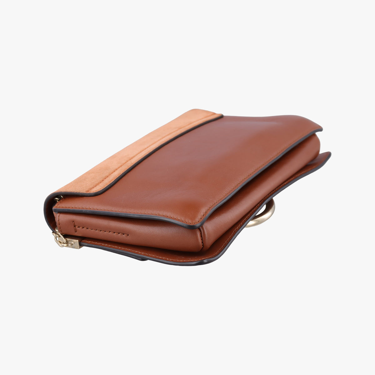 Pre-owned Chloe FAYE Brown Suede × leather  shoulderbag | stylenewstar