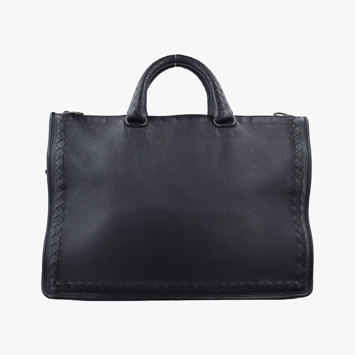 Pre-owned Bottega Veneta Intrecciato Navy lambskin  handbag | stylenewstar