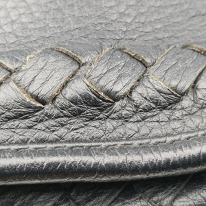 Pre-owned Bottega Veneta Intrecciato Navy lambskin  handbag | stylenewstar