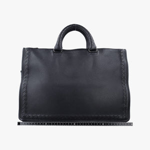 Pre-owned Bottega Veneta Intrecciato Navy lambskin  handbag | stylenewstar