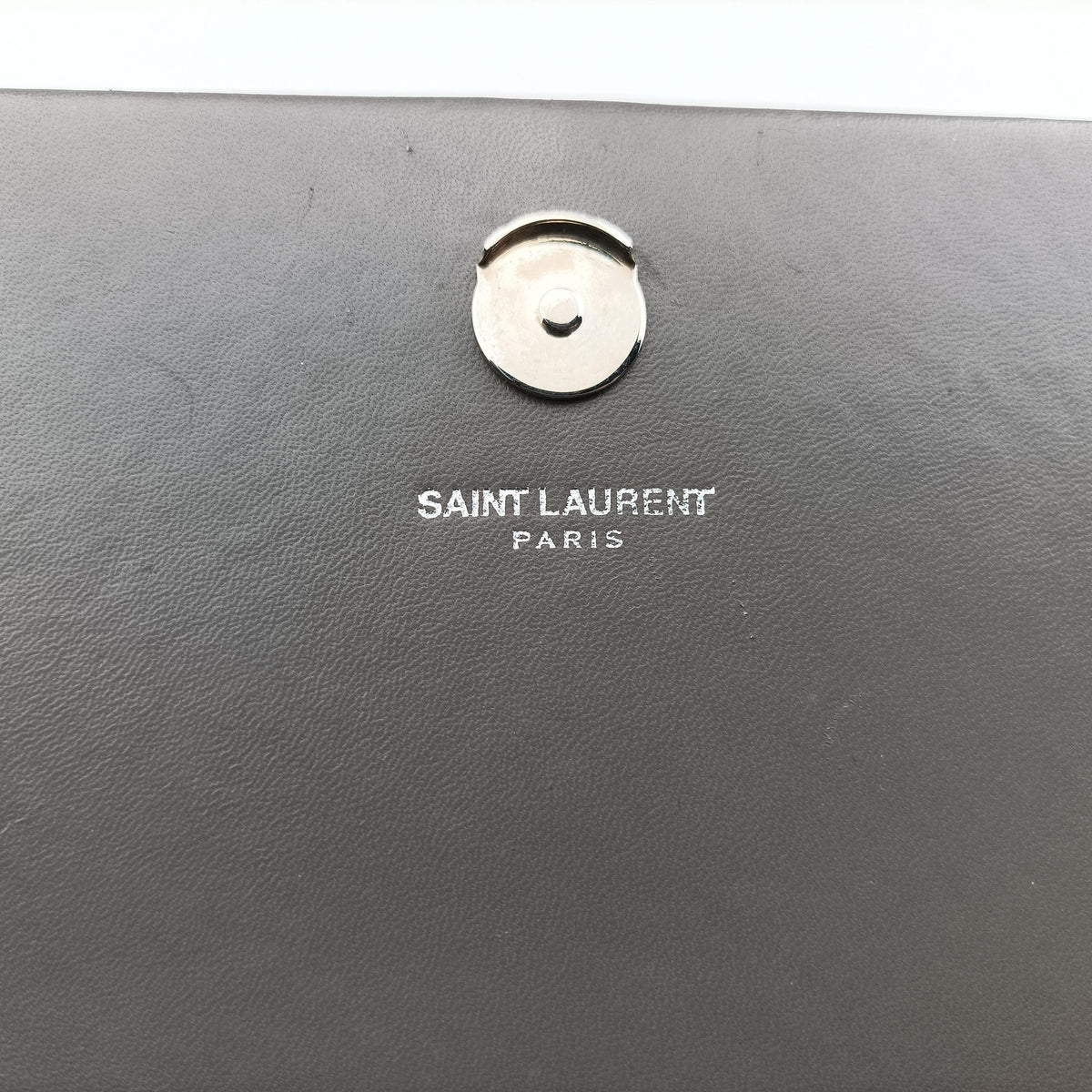 Vintage Yves Saint Laurent KATE Grey Leather 452159 shoulderbag | stylenewstar