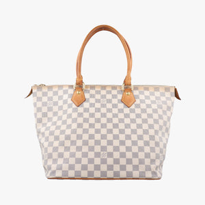 Secondhand Louis Vuitton SALEYA MM AZUR Damier Canvas N51185 shoulderbag | stylenewstar