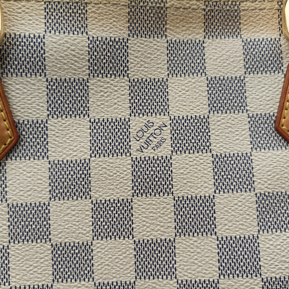 Secondhand Louis Vuitton SALEYA MM AZUR Damier Canvas N51185 shoulderbag | stylenewstar
