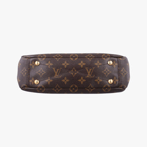 Pre-owned Louis Vuitton Pallas BB brown×CERISE Monogram Canvas×calf leather M41241 shoulderbag | stylenewstar