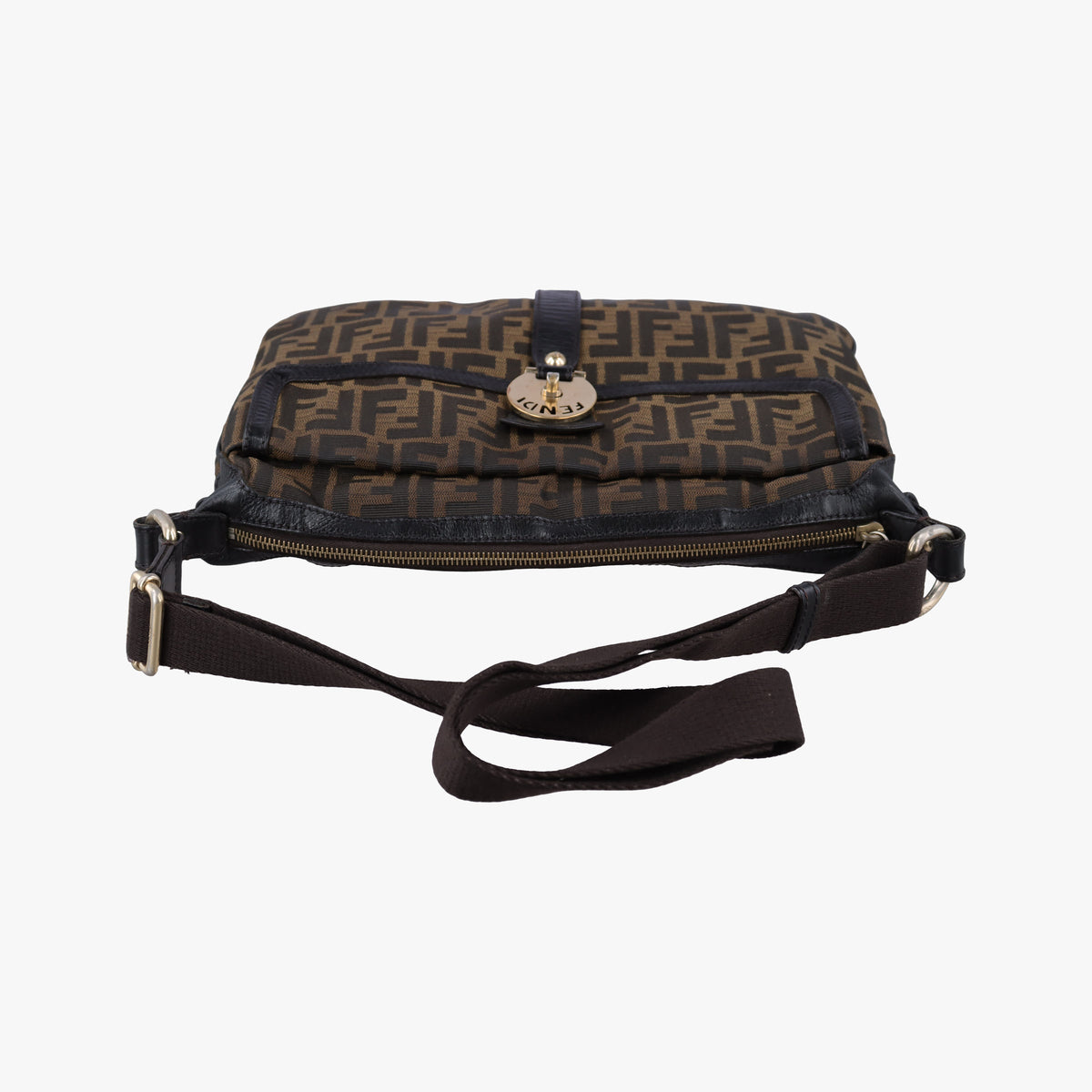 Vintage Fendi Zucca Brown canvas 8BT142 shoulderbag | stylenewstar