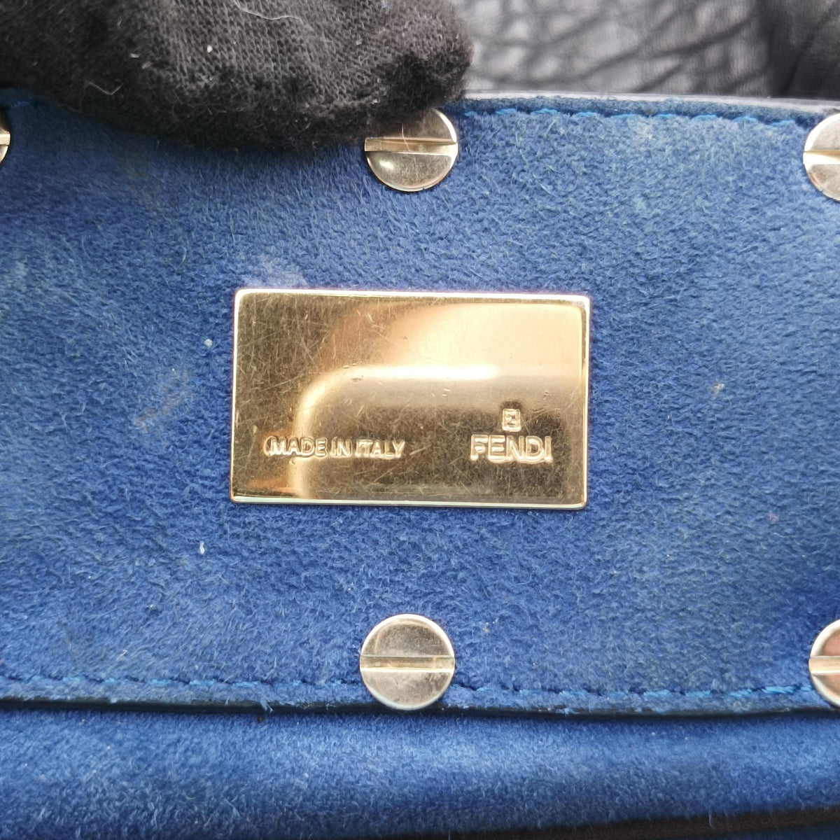 Pre-owned Fendi Mia Black Leather 8BR616 shoulderbag | stylenewstar