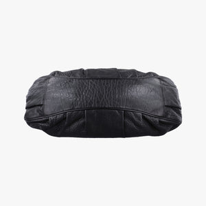 Pre-owned Fendi Mia Black Leather 8BR616 shoulderbag | stylenewstar