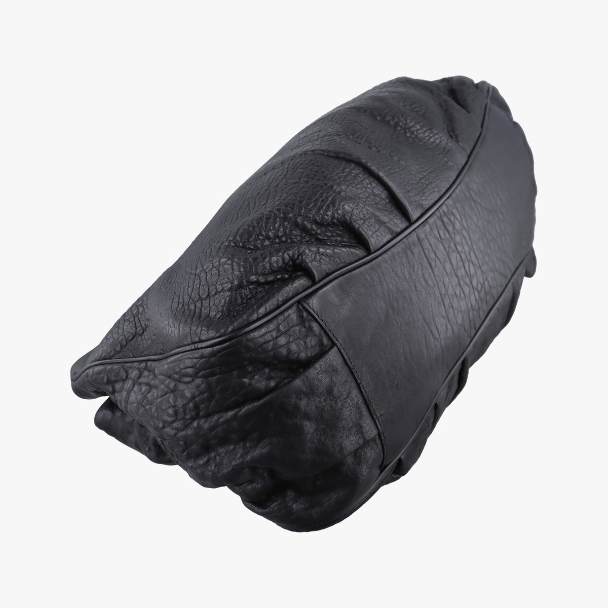 Pre-owned Fendi Mia Black Leather 8BR616 shoulderbag | stylenewstar