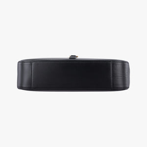 Pre-owned Yves Saint Laurent LE 5 a 7 Hobo Black Leather 657228 carrybag | stylenewstar