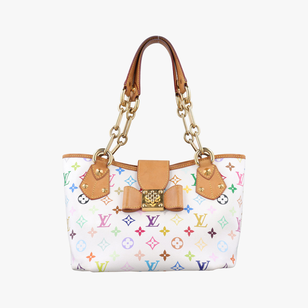 Secondhand Louis Vuitton ANNIE MM white Monogram Multicolor M40307 shoulderbag | stylenewstar