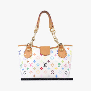 Secondhand Louis Vuitton ANNIE MM white Monogram Multicolor M40307 shoulderbag | stylenewstar