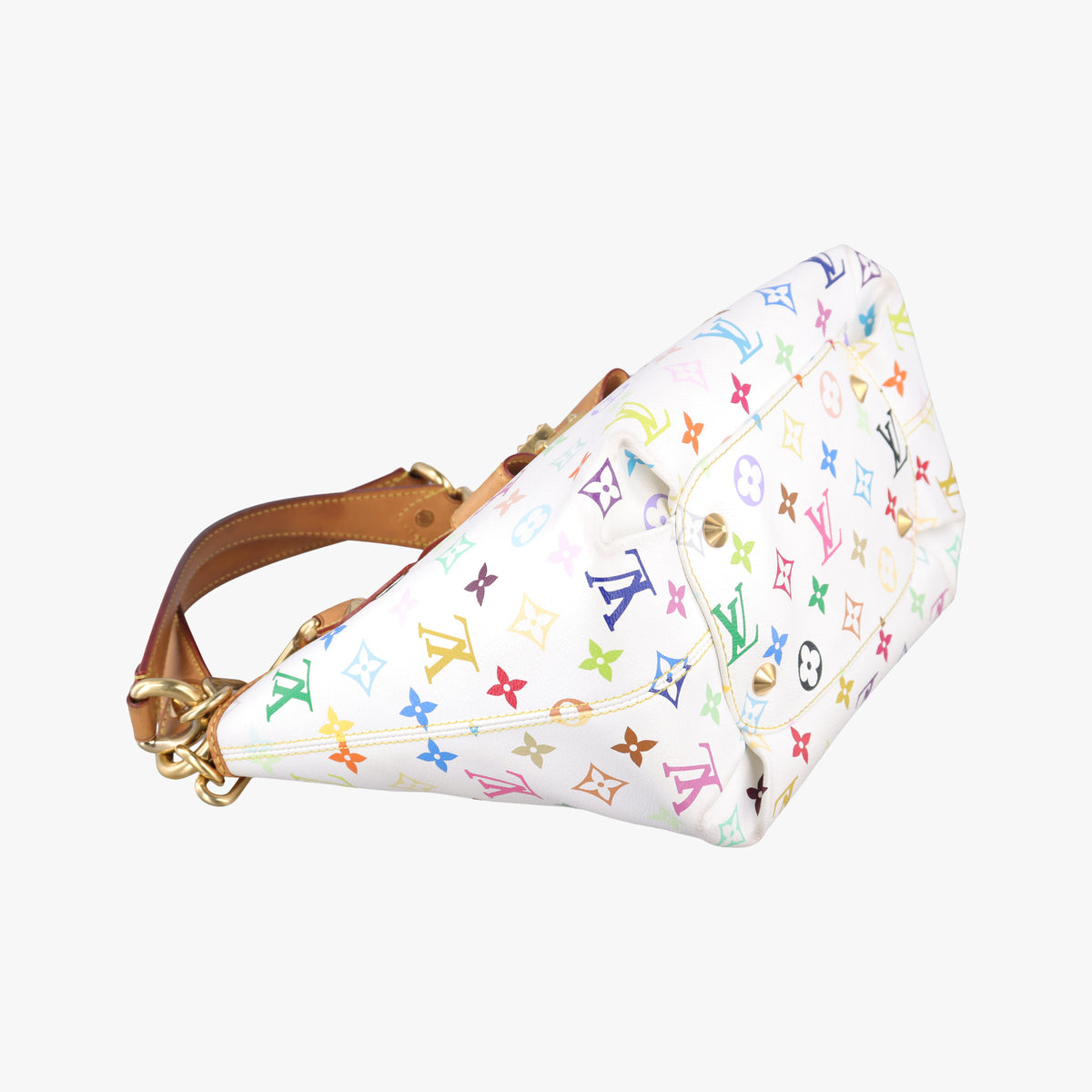 Secondhand Louis Vuitton ANNIE MM white Monogram Multicolor M40307 shoulderbag | stylenewstar