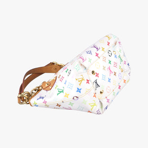 Secondhand Louis Vuitton ANNIE MM white Monogram Multicolor M40307 shoulderbag | stylenewstar