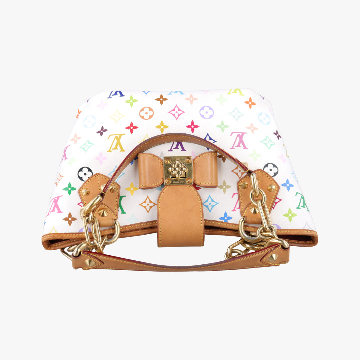 Secondhand Louis Vuitton ANNIE MM white Monogram Multicolor M40307 shoulderbag | stylenewstar