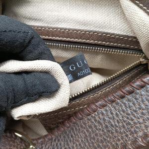 Pre-owned Gucci New Jackie Brown × Beige canvas×leather 246907 shoulderbag | stylenewstar