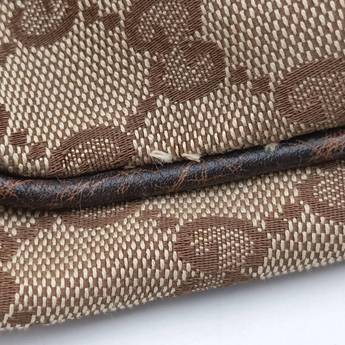 Pre-owned Gucci New Jackie Brown × Beige canvas×leather 246907 shoulderbag | stylenewstar