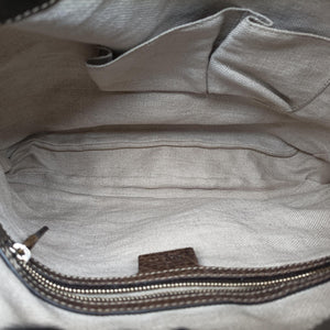 Pre-owned Gucci New Jackie Brown × Beige canvas×leather 246907 shoulderbag | stylenewstar