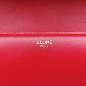 Pre-owned Celine Teen Triomphe Red Leather  shoulderbag | stylenewstar