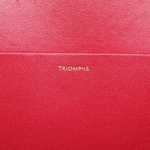 Pre-owned Celine Teen Triomphe Red Leather  shoulderbag | stylenewstar