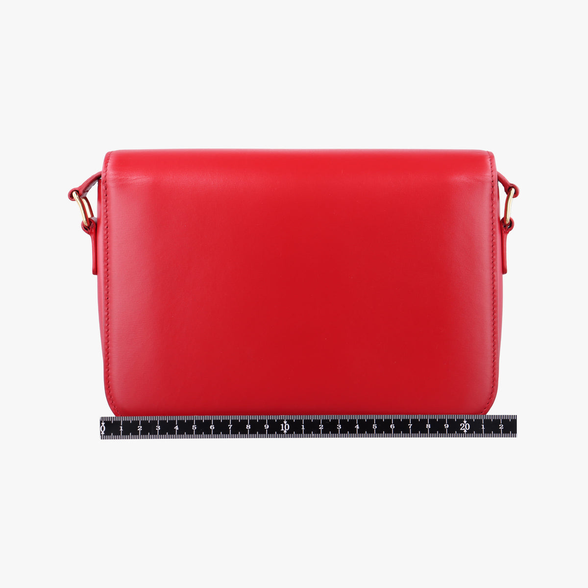 Pre-owned Celine Teen Triomphe Red Leather  shoulderbag | stylenewstar