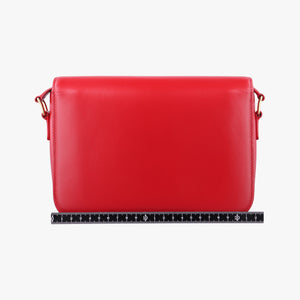 Pre-owned Celine Teen Triomphe Red Leather  shoulderbag | stylenewstar