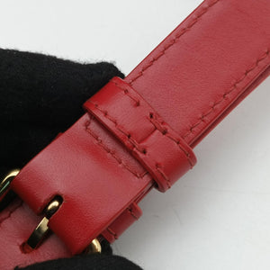 Pre-owned Celine Teen Triomphe Red Leather  shoulderbag | stylenewstar