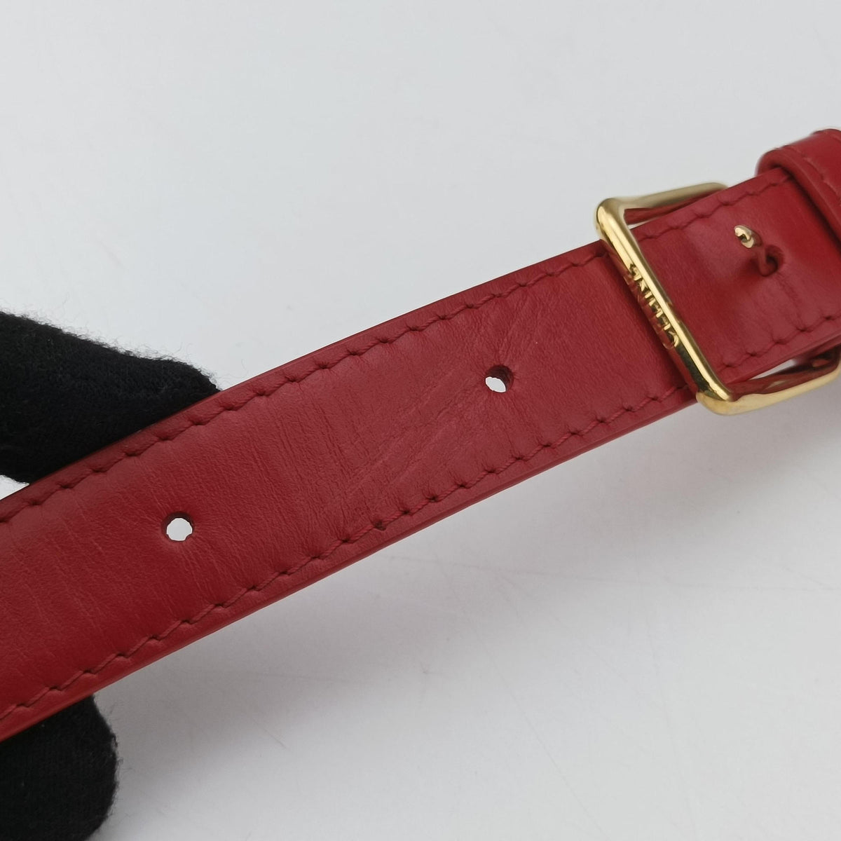 Pre-owned Celine Teen Triomphe Red Leather  shoulderbag | stylenewstar