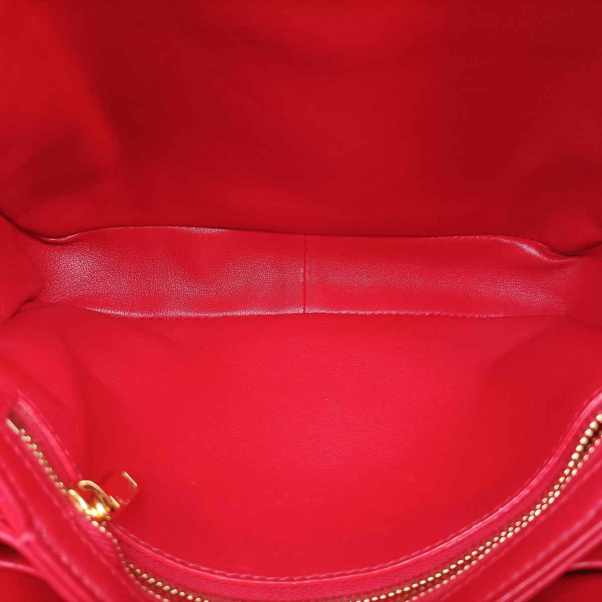 Pre-owned Celine Teen Triomphe Red Leather  shoulderbag | stylenewstar