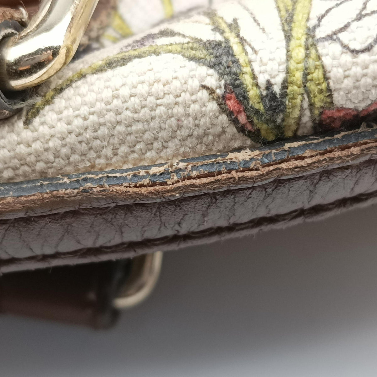 Pre-owned Gucci flora print Multicolour canvas×leather 247205 handbag | stylenewstar