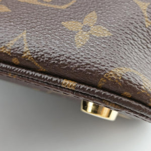 Pre-owned Louis Vuitton Lockit PM Brown Monogram Canvas M40613 handbag | stylenewstar