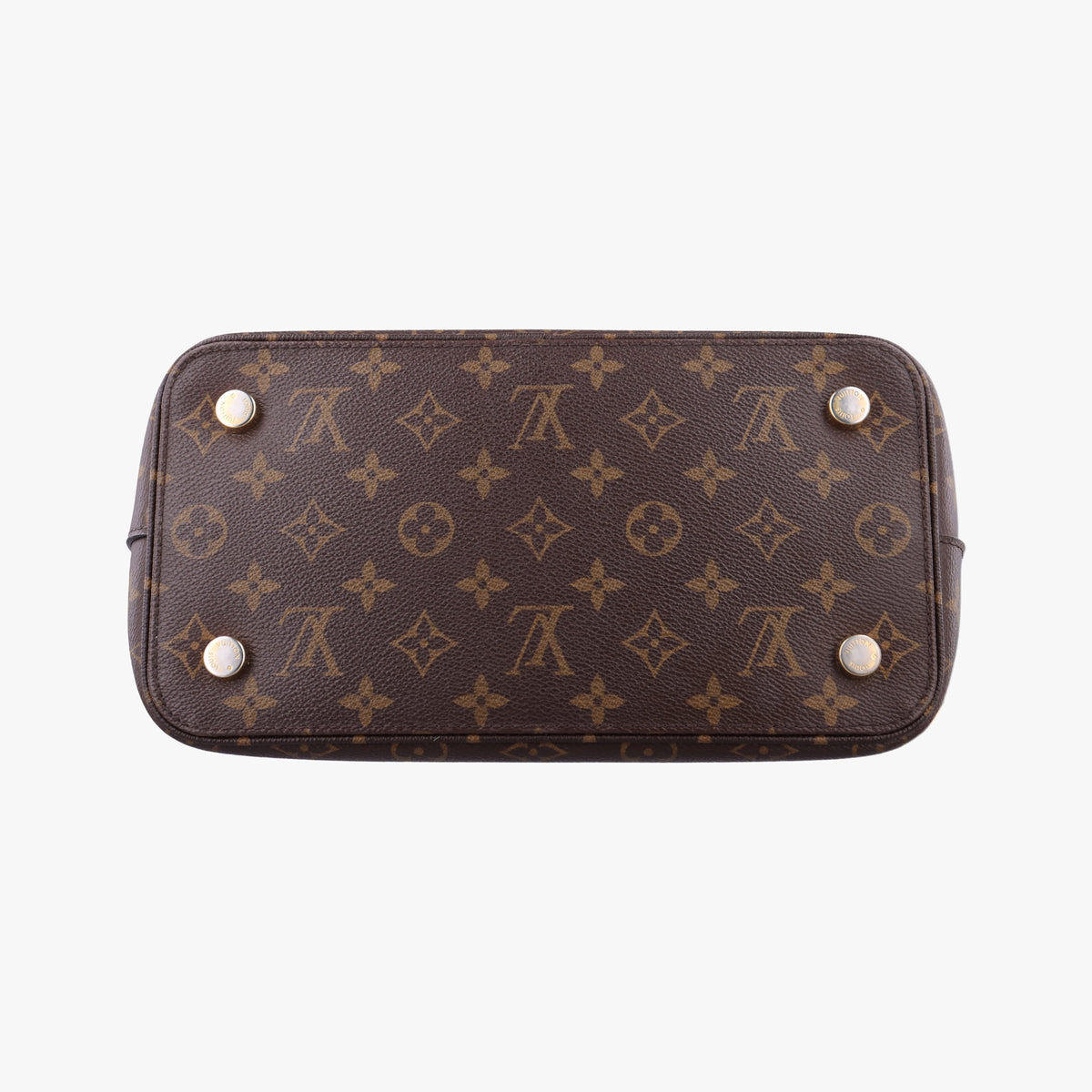 Pre-owned Louis Vuitton Lockit PM Brown Monogram Canvas M40613 handbag | stylenewstar