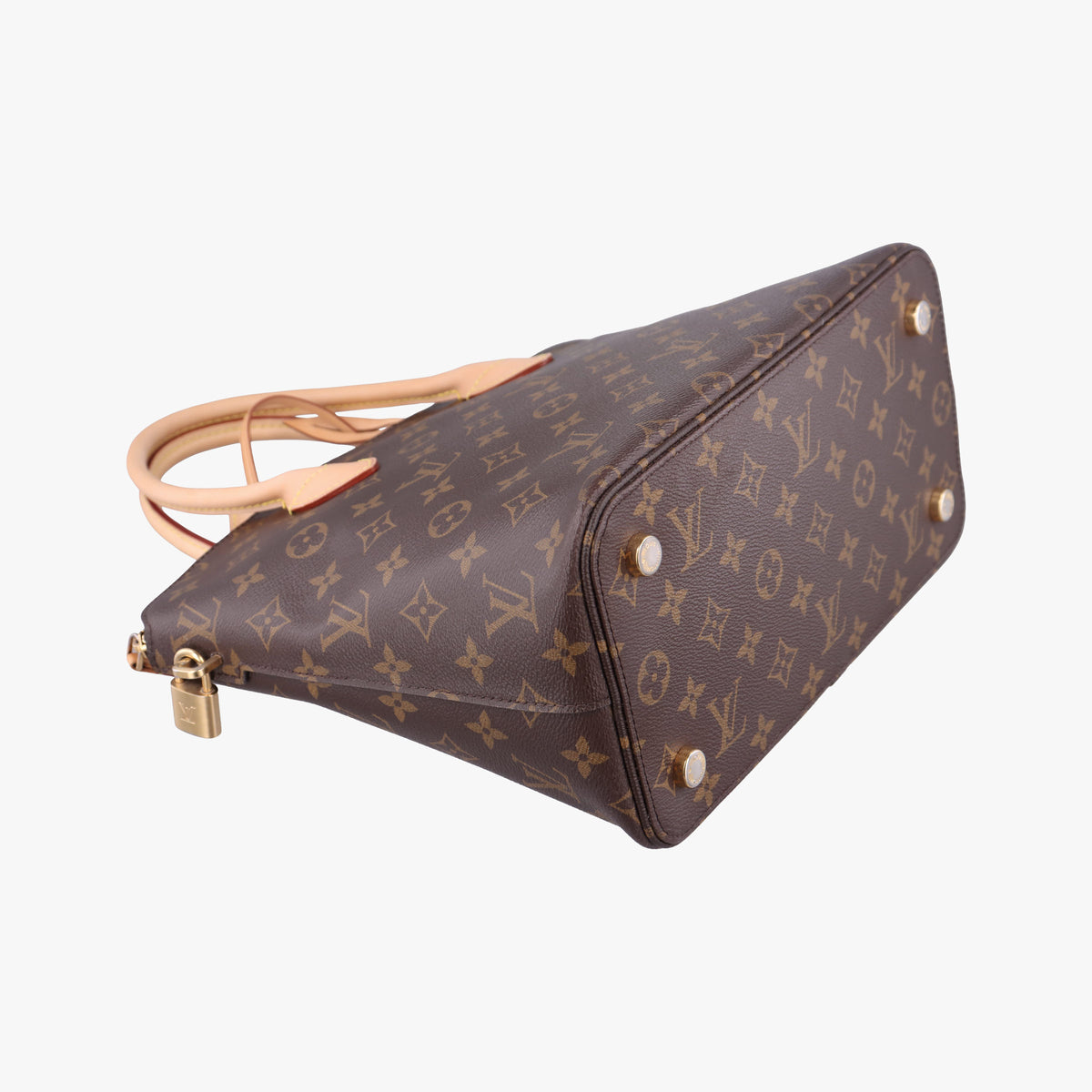 Pre-owned Louis Vuitton Lockit PM Brown Monogram Canvas M40613 handbag | stylenewstar