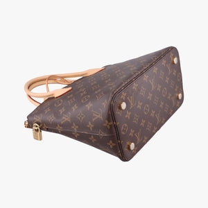 Pre-owned Louis Vuitton Lockit PM Brown Monogram Canvas M40613 handbag | stylenewstar