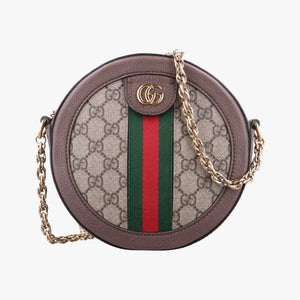 Secondhand Gucci Ophidia Brown×beige PVC coated canvas×Leather 550618 shoulderbag | stylenewstar