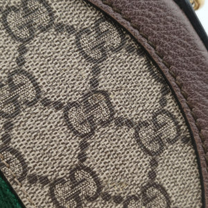 Secondhand Gucci Ophidia Brown×beige PVC coated canvas×Leather 550618 shoulderbag | stylenewstar