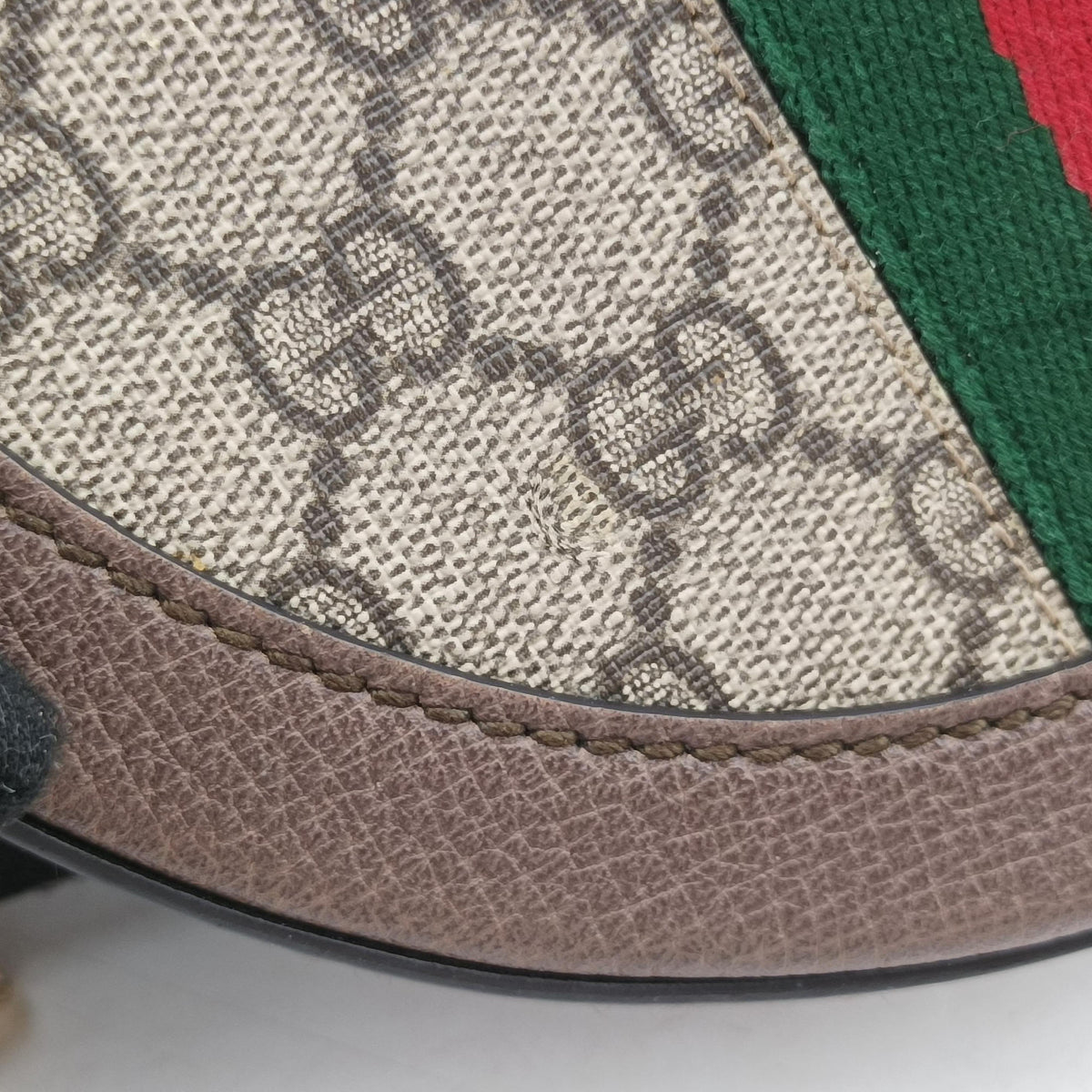 Secondhand Gucci Ophidia Brown×beige PVC coated canvas×Leather 550618 shoulderbag | stylenewstar