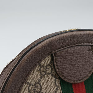 Secondhand Gucci Ophidia Brown×beige PVC coated canvas×Leather 550618 shoulderbag | stylenewstar