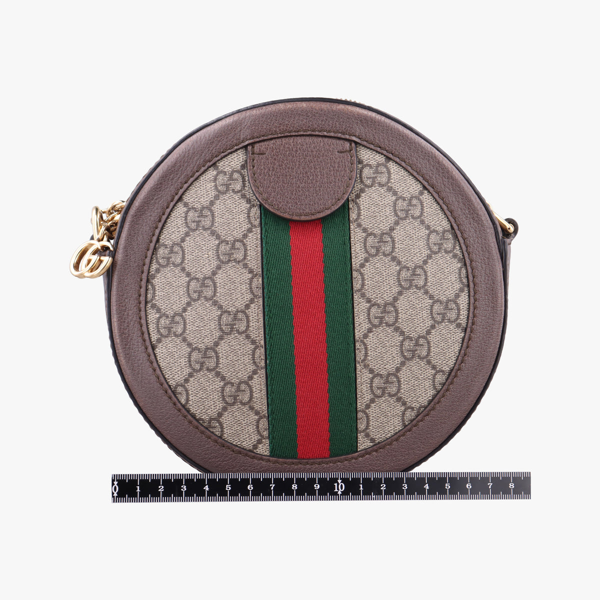 Secondhand Gucci Ophidia Brown×beige PVC coated canvas×Leather 550618 shoulderbag | stylenewstar