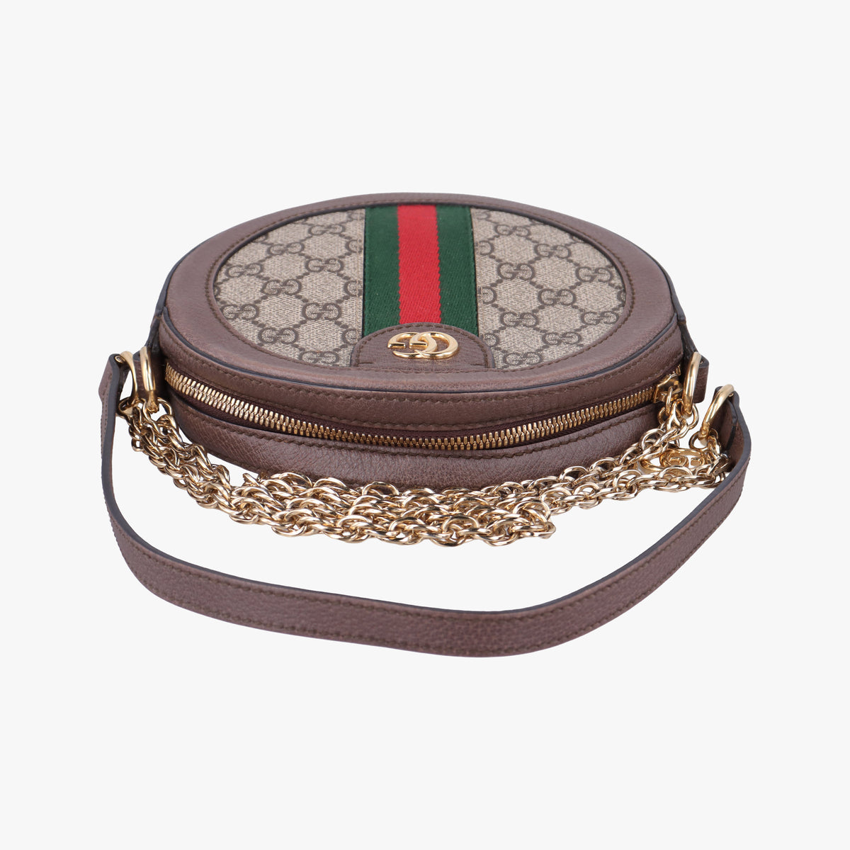 Secondhand Gucci Ophidia Brown×beige PVC coated canvas×Leather 550618 shoulderbag | stylenewstar