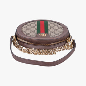 Secondhand Gucci Ophidia Brown×beige PVC coated canvas×Leather 550618 shoulderbag | stylenewstar