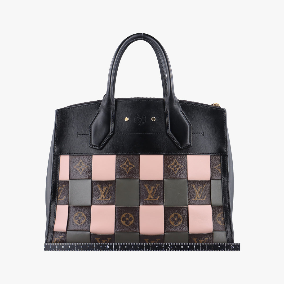 Secondhand Louis Vuitton City Steamer Pink x Black Leather M57222 handbag | stylenewstar