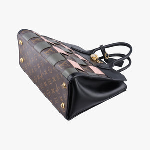 Secondhand Louis Vuitton City Steamer Pink x Black Leather M57222 handbag | stylenewstar