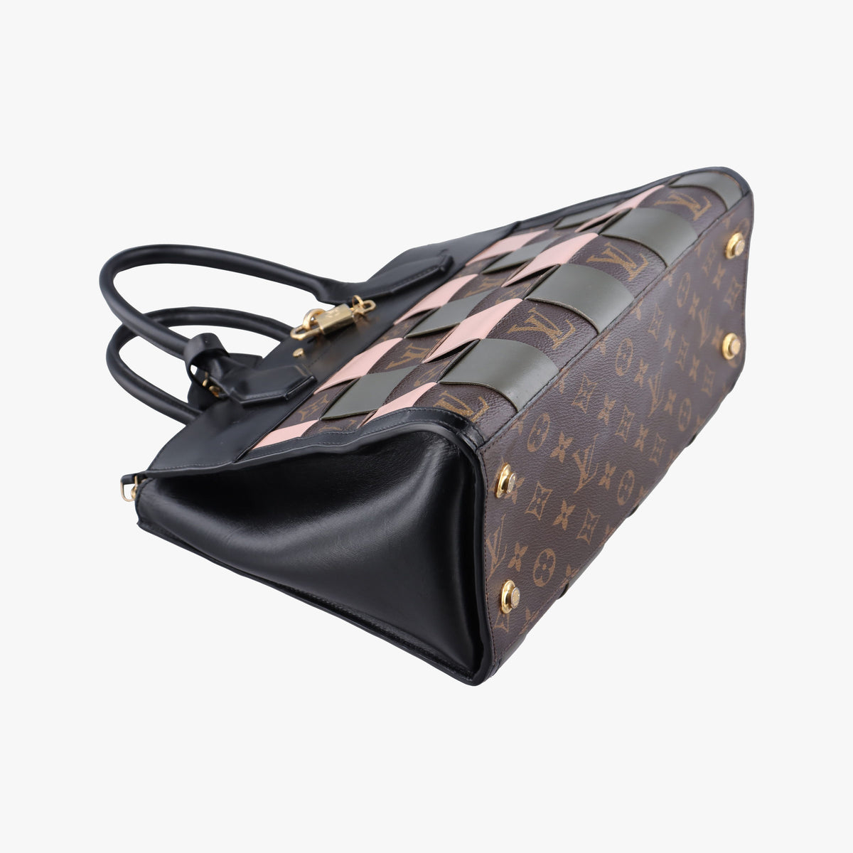Secondhand Louis Vuitton City Steamer Pink x Black Leather M57222 handbag | stylenewstar